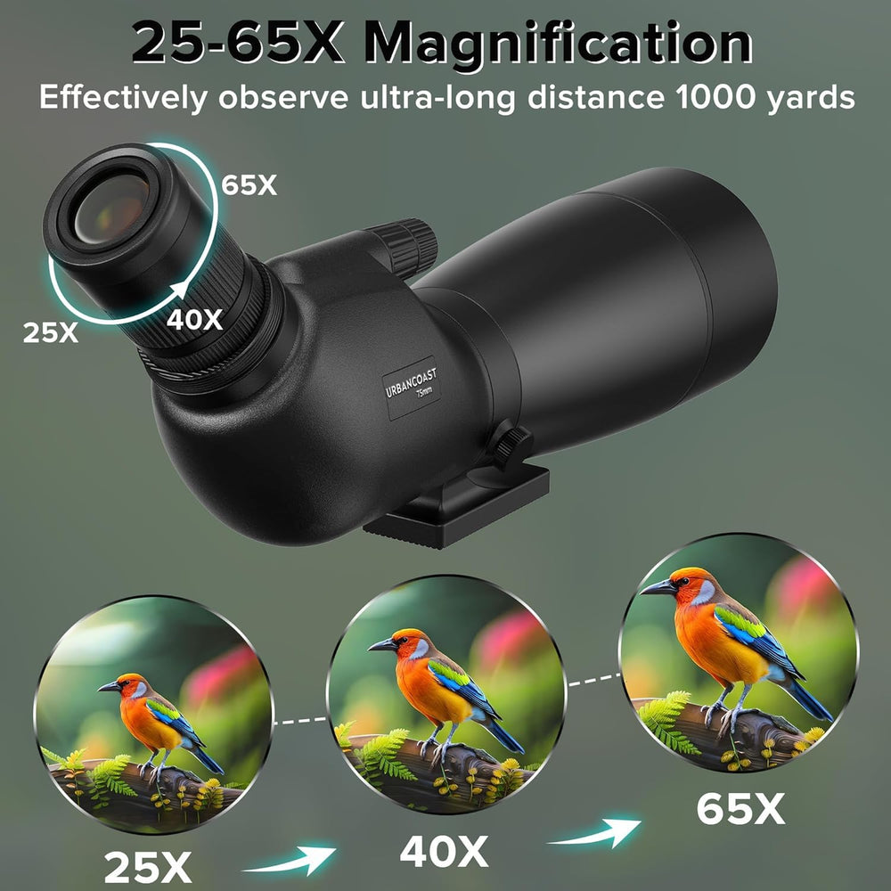 BAK4 fully multi-coated optics illustration on spotting scope