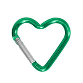 URTERYSER heart-shaped carabiner clip for secure keys and small items
