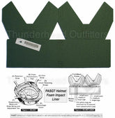 US Army PASGT foam impact liner closeup shows soft padding for comfortable wear
