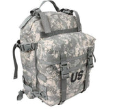 US Government Manufacturer MOLLE Assault Pack ACU front view, ready for rugged field use.