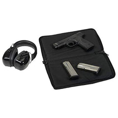 US PeaceKeeper P22216 interior with padded pocket and two-gun rug inserts for secure storage.