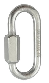 US Stainless 316 quick link for marine use, 1/4 inch, durable and corrosion resistant.