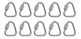 US Stainless Delta Quick Link 1/8 inch close-up, marine-grade 316 stainless for durable connections.