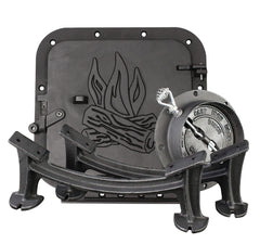 US Stove Company BSK2000 kit, side view, rugged camp cooking setup ready