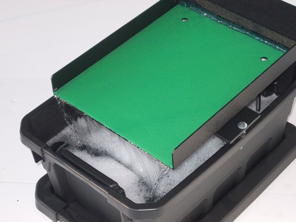 USA Prospector Miller Table with pump demonstrates efficient gold separation in compact space
