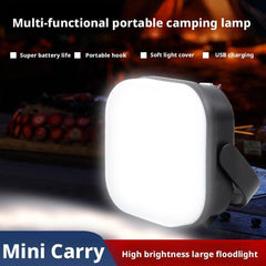 Multi-functional Mini Camping Lamp offers three brightness modes for ambient nights or focused tasks.