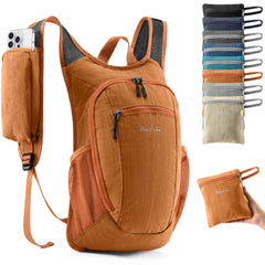 Uselike 10L hiking backpack front view shows compact everyday carry for outdoor adventures.