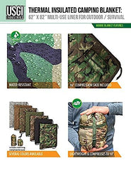 USGI Woobie Blanket camo fabric close-up showing durable nylon.