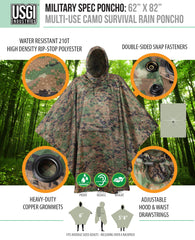 USGI Industries rip-stop 210T polyester reduces wear and noise for discreet field use.