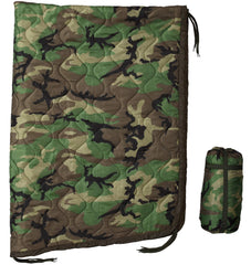 USGI Industries Military Woobie blanket side view highlights rugged warmth for outdoor camping