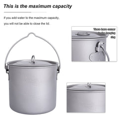 usharedo rustproof titanium pot body-friendly material for all-weather outdoor use.