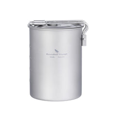 usharedo ultralight 900ml titanium pot with lid for camp cooking