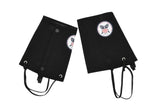 USSSA Snowshoe gaiters front view showing neoprene outer layer for dry feet on deep snow.