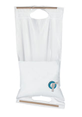 UST 10L roll-up water carrier with wooden handles for easy outdoor transport.