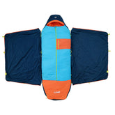 UST Monarch sleeping bag showing temperature-control wings for customizable warmth on outdoor trips