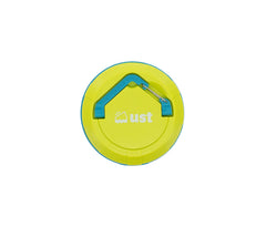 UST Spright lantern with integrated hook for hanging above a campsite.