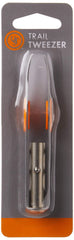 UST Trail Tweezers with rubber pads provide a secure grip during removal.