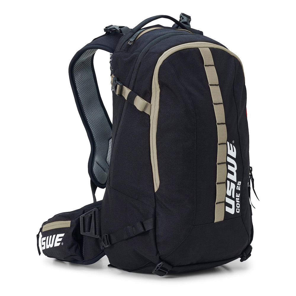 USWE Core 16L off-road pack harness for secure, bounce-free rides