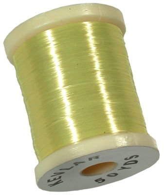 UTC Kevlr Thread Natural Yellow ready for bass bugs and saltwater flies.