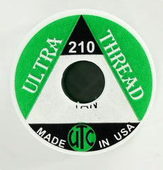 UTC Ultra Thread 210-denier tan closeup showing flat waxed thread for smooth wraps