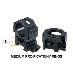 UTG Med Pro Max 1in rings showing twist-lock quick-mount feature
