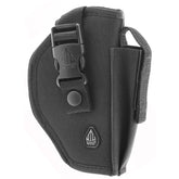 UTG Deluxe Commando Belt Holster front view with quick-release buckle for fast access