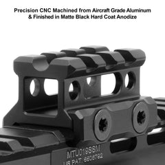 Integral recoil stops on UTG riser for secure zero hold