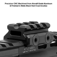 Scalloped Picatinny slots for snag-free mounting