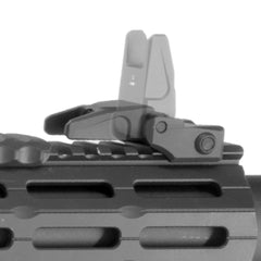 UTG PRO flip-up front sight top view