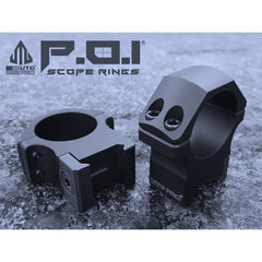 UTG Pro POI rings on mil-spec Picatinny rail for repeatable zero.