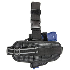 UTG Special Ops Gen II leg holster showing removable belt hanger for versatile wear.
