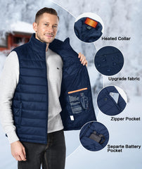 uupalee heated vest chest heat area delivers torso warmth for cold days