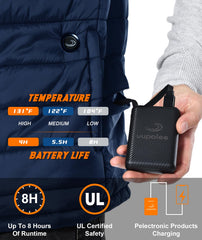 uupalee heated vest nape heat panel keeps neck warm in chilly weather