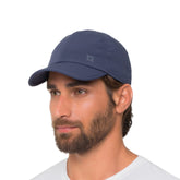 UV.LINE UV PRO Cap navy front view showing sun protection for outdoor activities