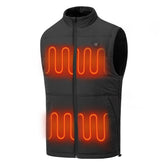 UVSAI heated vest front view for outdoor warmth and everyday comfort
