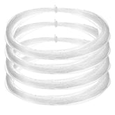 uxcell clear fishing line wire neatly hangs decorations with near invisibility.
