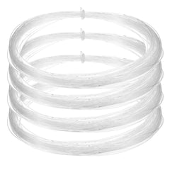 uxcell clear fishing line wire neatly hangs decorations with near invisibility.