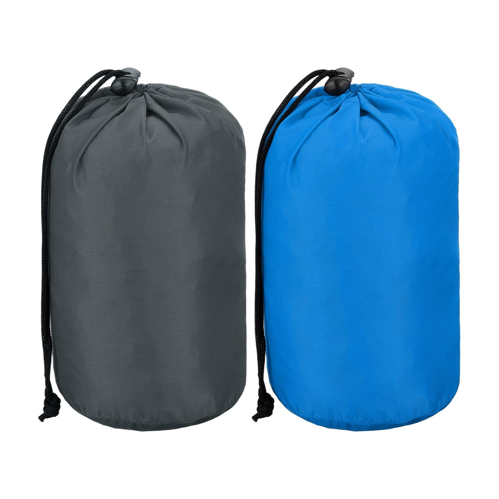 uxcell compression sack in sky blue and gray protects gear from moisture.