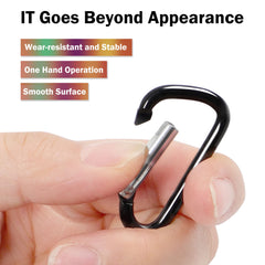 uxcell dring carabiner clip gourd shape; stable hanging solution for keys and tools