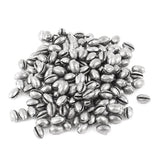 uxcell egg-shape fishing weights, 200pcs, packaged for versatile sinker adjustments in bass and panfish.