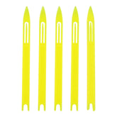 uxcell netting needle shuttle in yellow for durable net repairs.