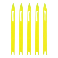 uxcell netting needle shuttle in yellow for durable net repairs.
