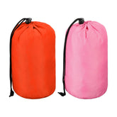 uxcell nylon dry bag 2-pack pink orange for camping moisture protection