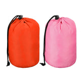 uxcell 2-pack pink and orange stuff sacks keep camping gear organized