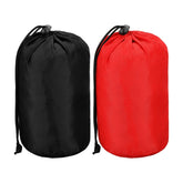 uxcell nylon stuff sack red, compact dry bag ideal for camping and travel.