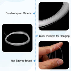 uxcell transparent cord easy to knot for ornaments and garlands