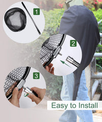 Rubber-coated fishing net to reduce tangles