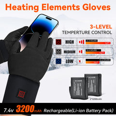 UYIPL heated gloves battery pack detail highlights long-lasting warmth up to eight hours.