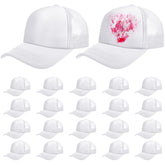 Vabean sublimation blank cap front view showing a versatile DIY surface for embroidery