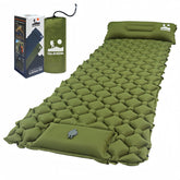 VALEHOWL ultralight sleeping pad folded compact for easy backpacking.